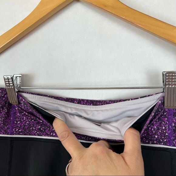 Lululemon Pace Rival Running Crop 22” Leggings Tender Violet Purple Black 4 - Picture 10 of 16